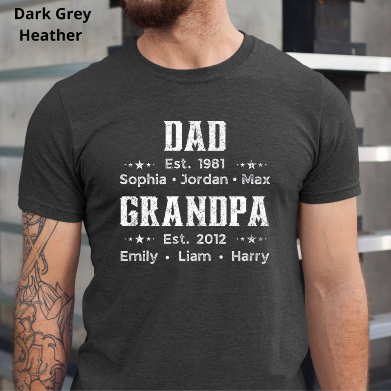 Personalized Dad Est Grandpa Est With Kids Name 800px