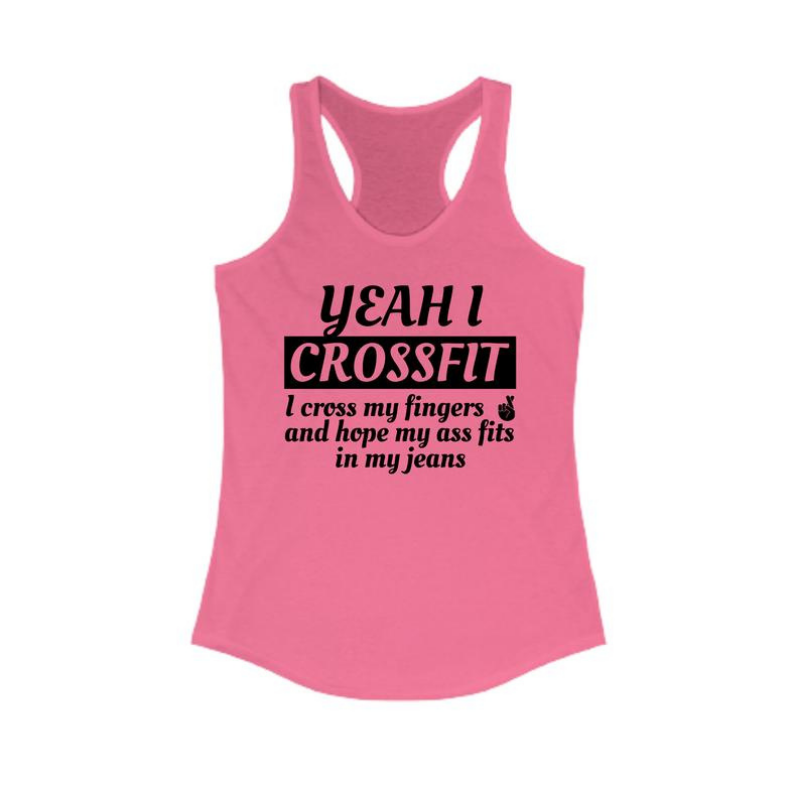 Yeah i crossfit Funny workout tank