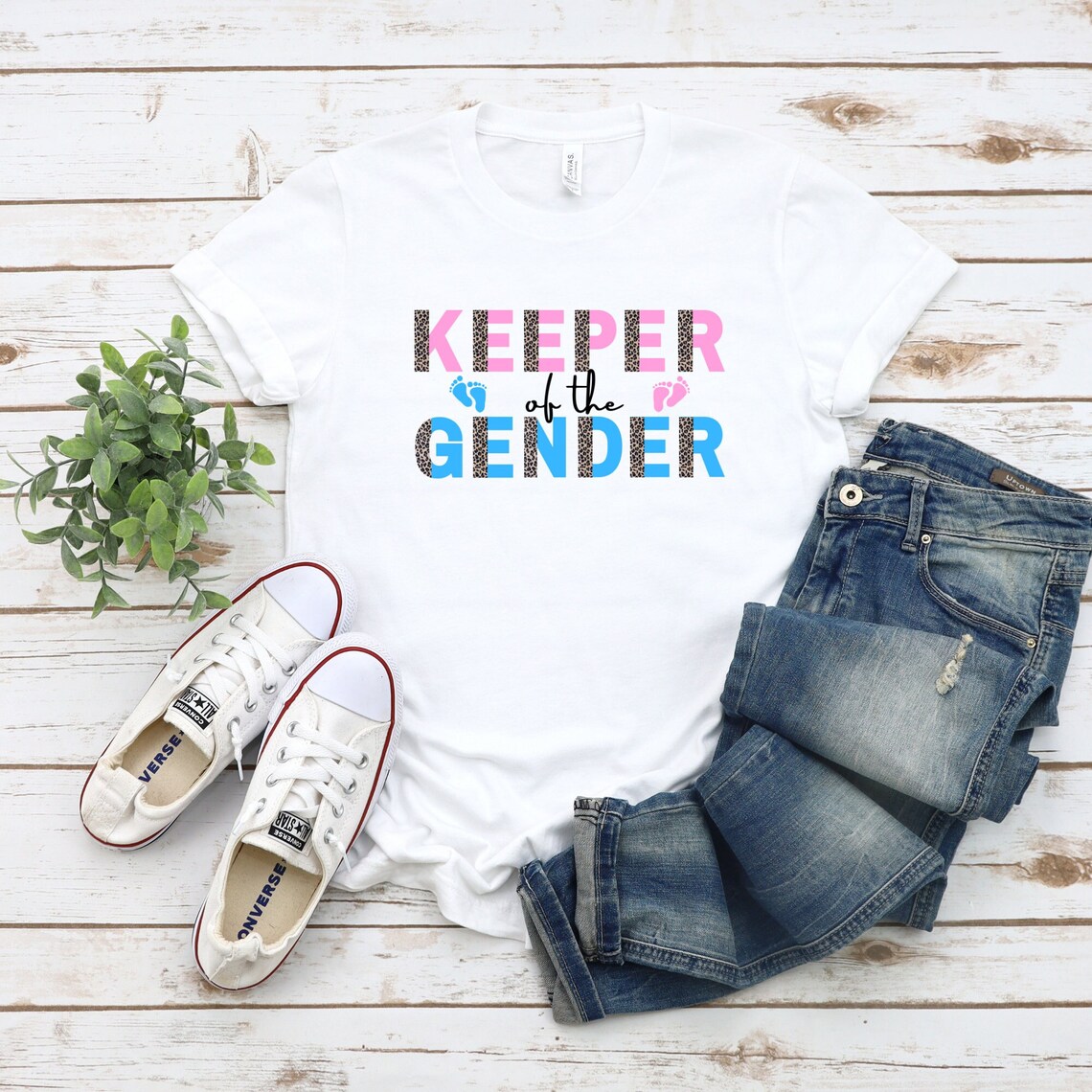 Gender Reveal Shirt, Keeper of the Gender Leopard Shirt, Gender Keeper Shirt, Gender Reveal Party Shirt, Pregnancy Reveal Shirt, Baby Shower