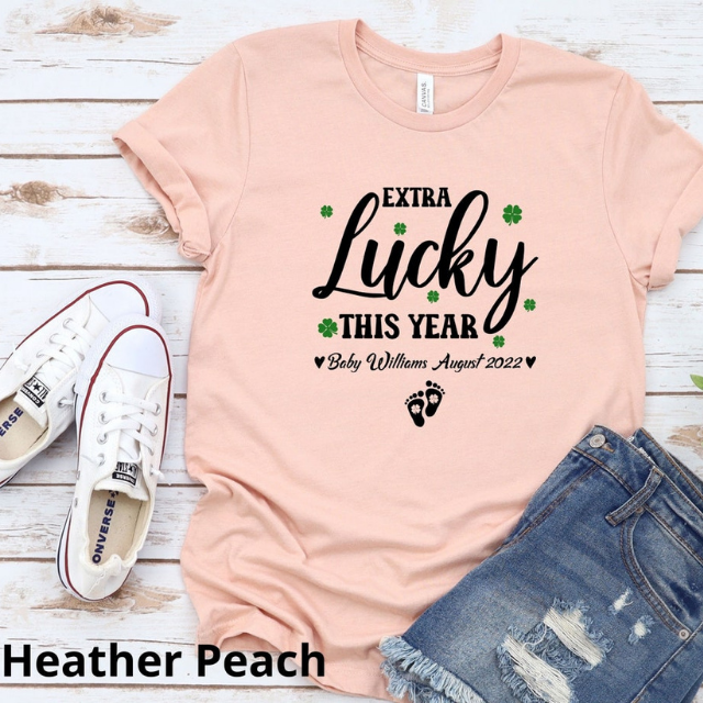 Extra Lucky This Year Shirt, St Patrick's Pregnancy Reveal Shirt