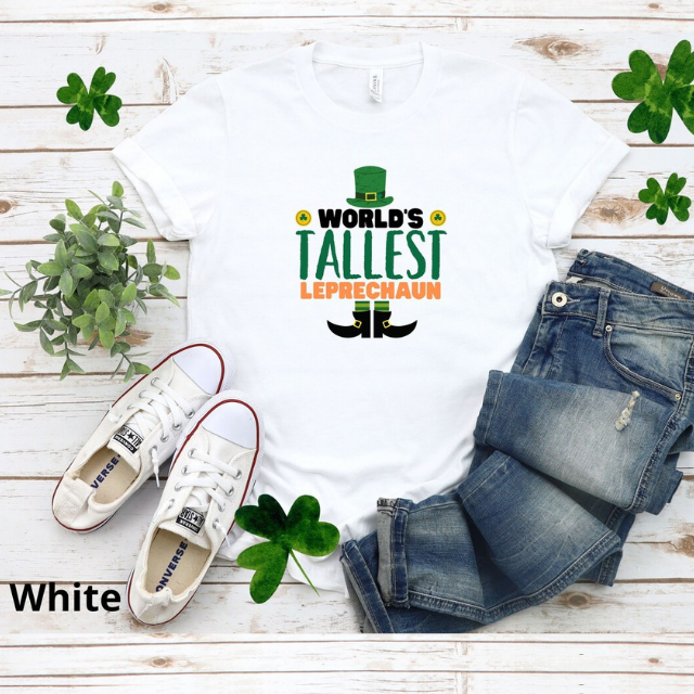 Funny St Patrick's Day Shirt, World's Tallest Leprechaun Shirt
