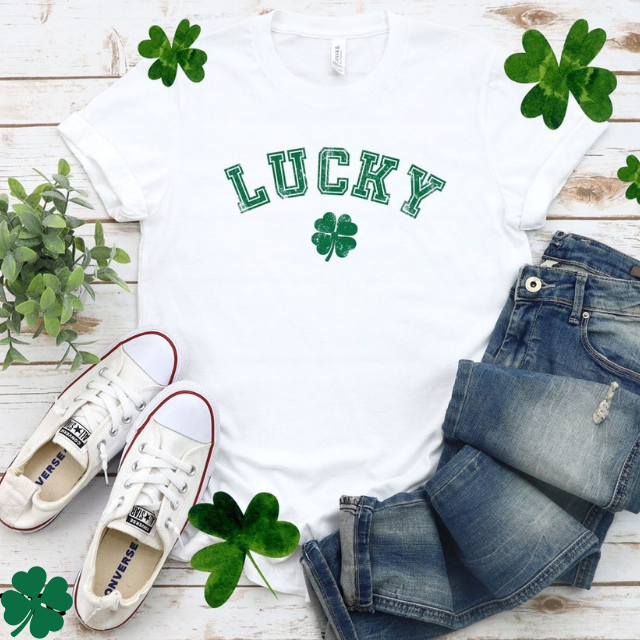 St Patrick's Day Shirt, Lucky Shirt, Shamrock Shirt