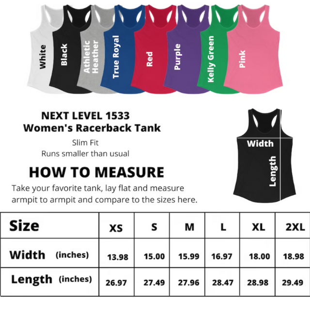 top tank color and size