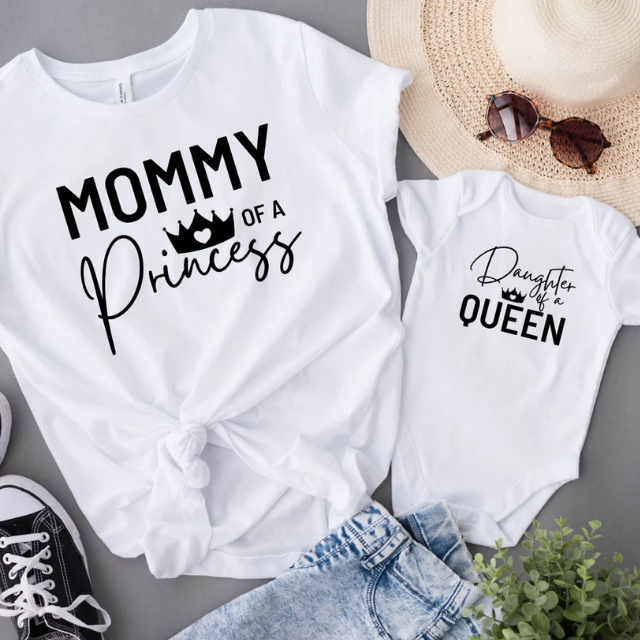 Mommy Of A Princess Shirt, Daughter Of A Queen, Mothers Day Shirt, Gift For New Mom