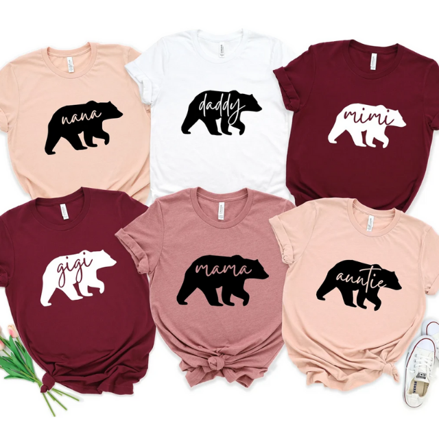 Family Bear Shirts, Mimi Bear Shirt, Family Bear Matching Shirts
