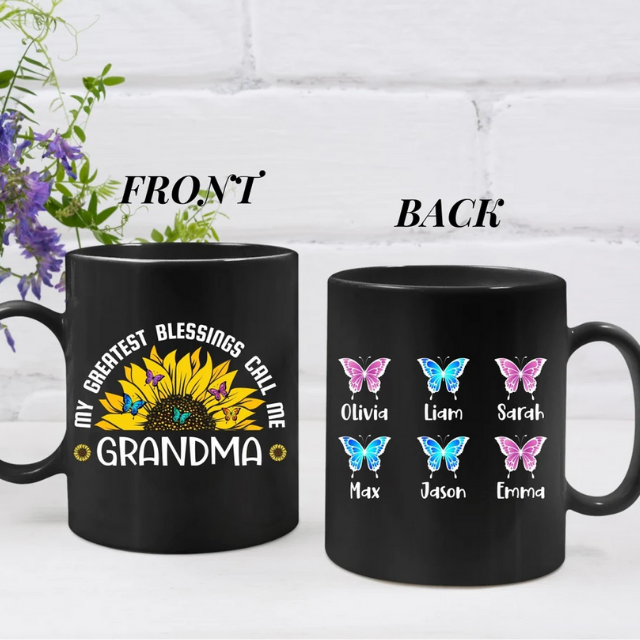 My Greatest Blessing Call Me Grandma Mug