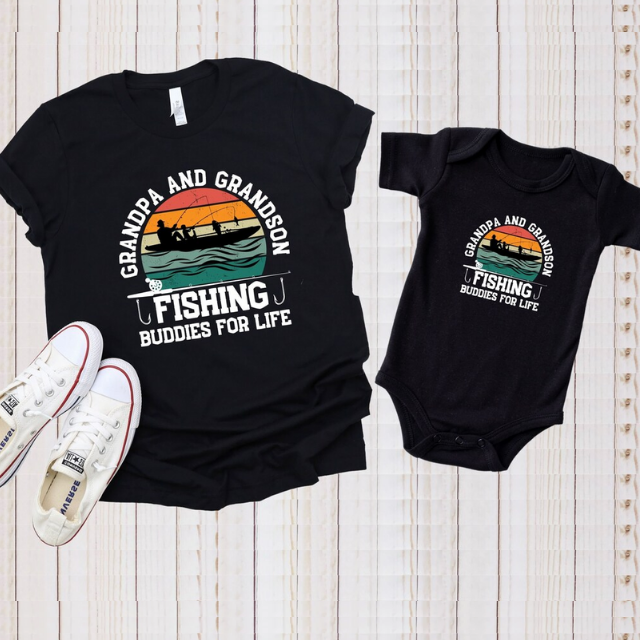Matching Fishing Shirts for Grandpa and Grandson, Fathers Day Gift, Grandpa  and Grandson Fishing, Fishing Shirt, New Grandpa, Grandpa Gift T -   Canada