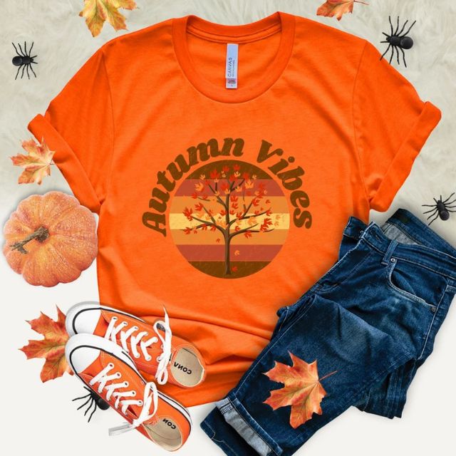 Autumn Vibes Shirt, Fall - Autumn Fall Shirt, Shirt, Women Thanksgiving Autumn Shirt, Fall Kiwi Shirt, Mom Autumn Shirt, Shirt, Retro Lover Tees Retro Picks