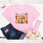 Custom Grade First Day of School Teacher Shirt, Hello Third Grade Back To School