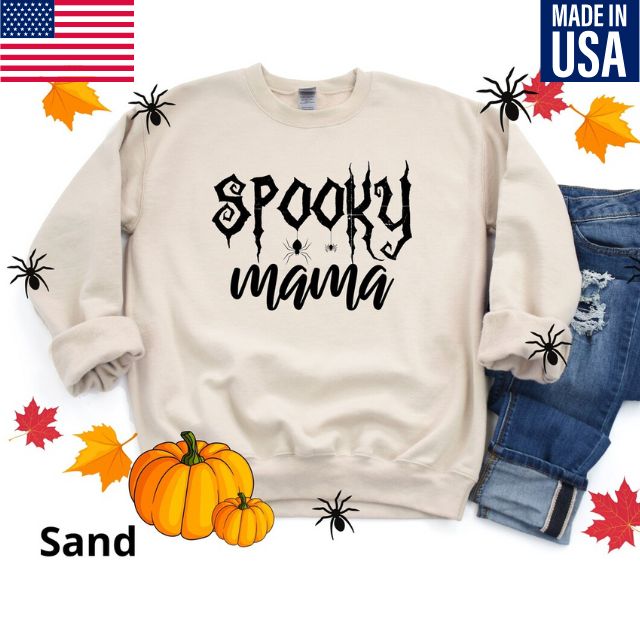 Spooky Mama Sweatshirt, Halloween Mama Sweatshirt, Halloween Sweatshirt