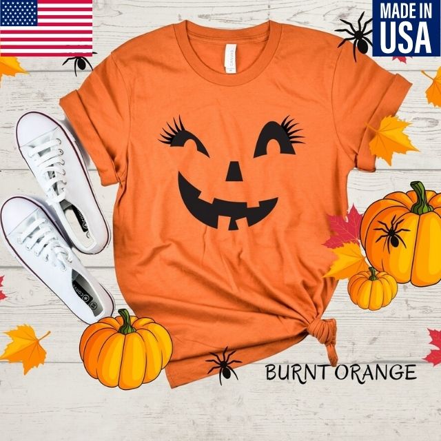 Funny Creepy Halloween pumpkin face T-shirt Men's T-Shirt
