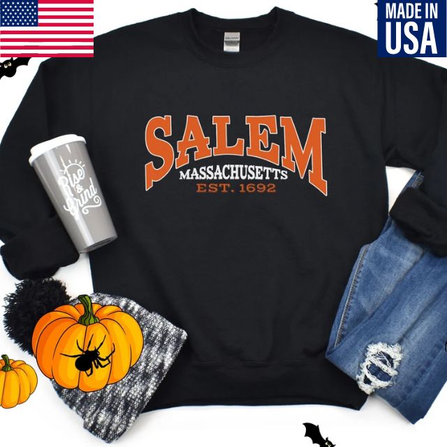 Salem Massachusetts Sweatshirt, Cute Fall Sweatshirt, Autumn Sweatshirt