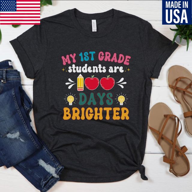 My Students are 100 Days Brighter Teacher Shirt
