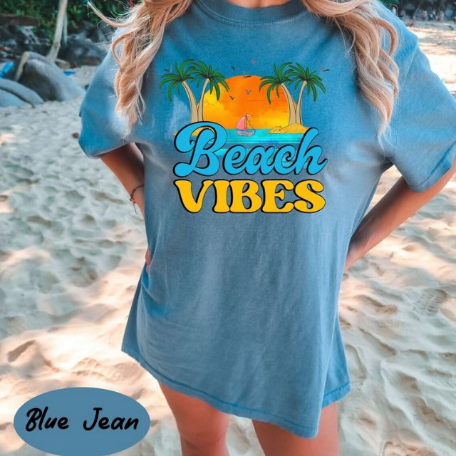 Beach Vibes Comfort Colors® Shirt, Summer Shirt, Beach Shirt, Beach Life Shirts