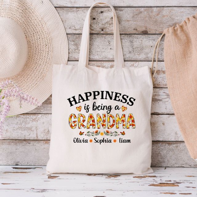 Happiness is being a Grandma Tote Bag