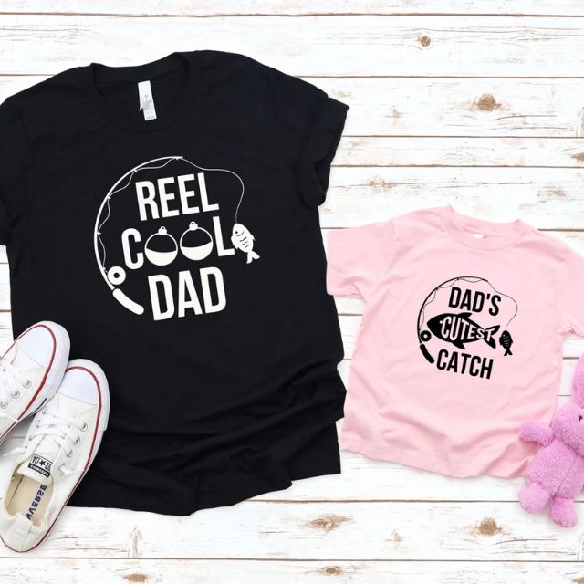 Reel Cool Dad Shirt, Dad's Cutest Catch onesie