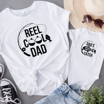 Reel Cool Dad Shirt, Dad's Cutest Catch onesie, Father And Baby matching  Shirt, Daddy And Me Fishing Shirt, Fathers Day Gift, Fishing Dad - Kiwi  Picks Tees