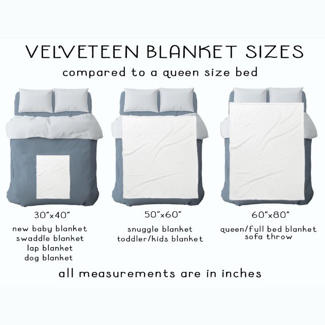 Velveteen Plush Blanket Sizing