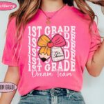 Personalized Grade Teacher Name Shirt – Retro Back to School First Grade Dream Team Tee | Gift for Teachers