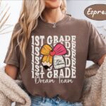 Personalized Grade Teacher Name Shirt – Retro Back to School First Grade Dream Team Tee | Gift for Teachers