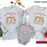 Personalized First Christmas Matching Family of 3 Shirts – Soft, Premium Tee for Mom, Dad & Baby | Perfect New Parent Holiday Gift