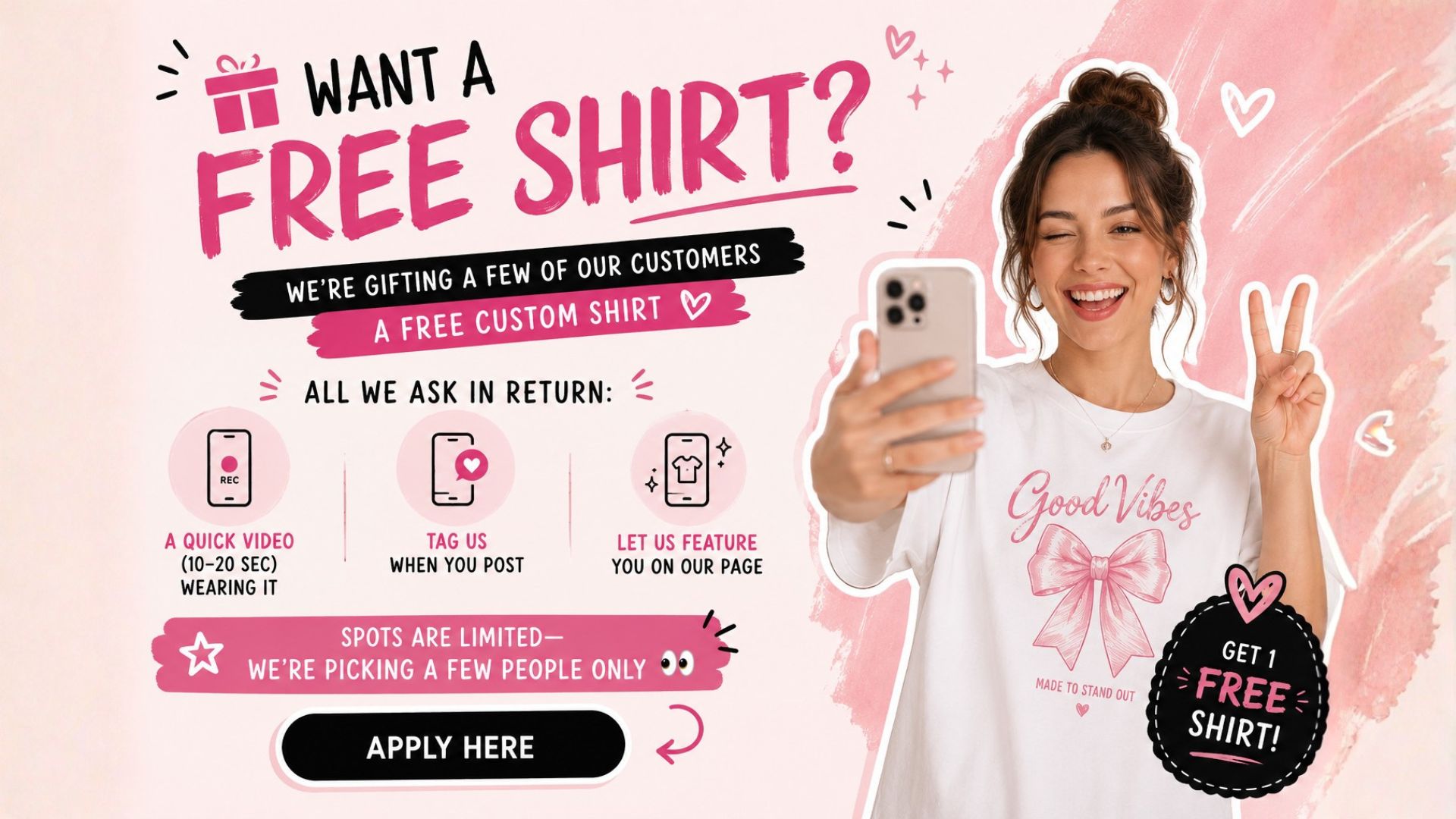 win a free a shirt